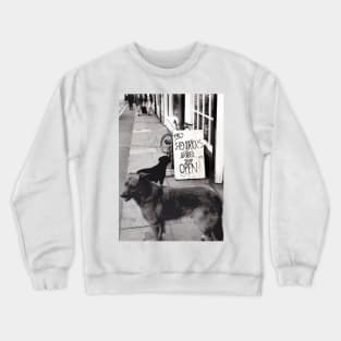 Dogs queuing for a haircut in Burslem, Stoke on Trent, UK - 1996 Crewneck Sweatshirt